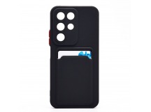 Чехол-накладка - SC337 с картхолдером для "Realme C85 5G" (black) (243758)