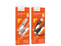 Кабель USB - микро USB HOCO X119, 1.0м, круглый, ткань, 2.4A, цвет: черный (1/1000)
