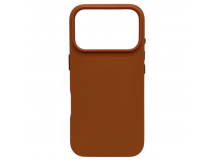 Чехол для iPhone 17 Pro кожаный Magsafe, оранжевый