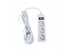 Сетевой фильтр  5.0м, 3 розетки Exegate, SP-3-5W, 10А, 2200Вт, с выключателем, белый, пакет, шт