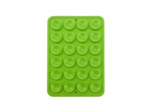 Держатель для телефона - на присосках "Lipper" (самоклеющийся, утолщенный) (green) (244151)