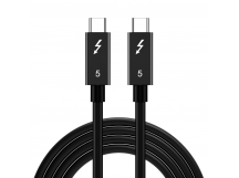 Кабель Type-C - Type-C Thunderbolt 5 (240W, PD, 2 м) (тех.упак.) Черный
