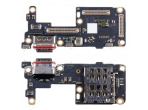 Шлейф для Realme GT 7T (RMX5085) плата системный разъем/разъем SIM/микрофон - Премиум