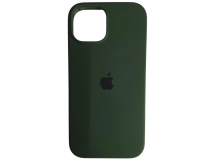 Чехол силиконовый Silicone Case ORG iPhone 15 темно-зеленый (14)