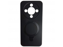 Чехол силиконовый Honor X9D MagSafe цветной с кольцом черный