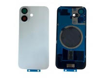 Задняя крышка iPhone 16 (Стекло камеры + Рамка + MagSafe) Оригинал Белый