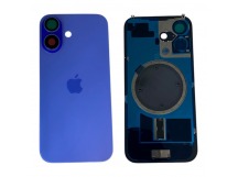 Задняя крышка iPhone 16 (Стекло камеры + Рамка + MagSafe) Оригинал Голубой