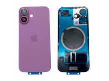 Задняя крышка iPhone 16 (Стекло камеры + Рамка + MagSafe) Оригинал Розовый