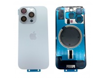 Задняя крышка iPhone 16 Pro (Стекло камеры + Рамка + MagSafe) Оригинал Белый