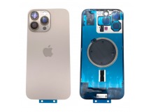 Задняя крышка iPhone 16 Pro Max (Стекло камеры + Рамка + MagSafe) Оригинал Бежевый