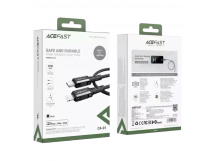 Кабель Type-C - Lightning Acefast C16-01 (3A, 30W, PD, 1.2 м) Черный