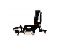 Шлейф iPhone 11 на системный разъем + микрофон Белый (Оригинал) Снятый