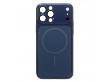 Чехол-накладка - SM091 AG-Glass SafeMag для "Apple iPhone 13 Pro Max" (dark blue) (244010)