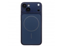 Чехол-накладка - SM091 AG-Glass SafeMag для "Apple iPhone 14" (dark blue) (244003)
