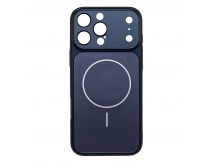 Чехол-накладка - SM091 AG-Glass SafeMag для "Apple iPhone 15 Pro Max" (dark blue) (244005)