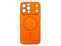 Чехол-накладка - SM091 AG-Glass SafeMag для "Apple iPhone 15 Pro Max" (orange) (244014)