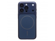 Чехол-накладка - SM091 AG-Glass SafeMag для "Apple iPhone 15 Pro" (dark blue) (244011)