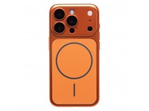 Чехол-накладка - SM091 AG-Glass SafeMag для "Apple iPhone 15 Pro" (orange) (244020)