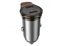 Адаптер Автомобильный с кабелем Hoco NZ16B Rigorous PD45W (2*Type-C) (Type-C/Type-C) (metal (242009)