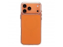 Чехол-накладка SM046 SafeMag для "Apple iPhone 17 Pro Max" (orange/transparent) (243967)