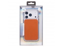 Чехол-накладка SM046 SafeMag для "Apple iPhone 17 Pro" (orange/transparent) (243969)