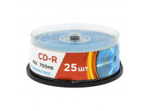 Диск MIREX CD-R 48X 700MB Cake box 25 (25/300)