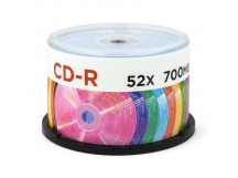 Диск MIREX CD-R Random Color 52X 700MB Cake box 50 (50/300)
