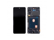 Дисплей для Samsung Galaxy S20 FE/S20 FE 5G (G780F/G781B) модуль с рамкой Синий - Сервисный Оригинал