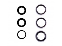 Стекло камеры для iPhone 17 Pro/17 Pro Max (комплект 3 шт.) Серебро