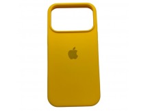 Чехол iPhone 17 Pro Silicone Case (c Лого) №55 Ярко-Желтый