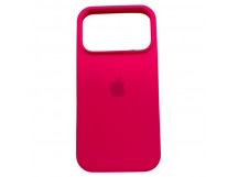Чехол iPhone 17 Pro Silicone Case (c Лого) №62 Фуксия
