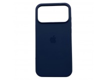 Чехол iPhone 17 Pro Max Silicone Case (c Лого) №08 Полуночный Синий