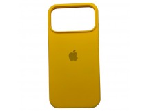 Чехол iPhone 17 Pro Max Silicone Case (c Лого) №55 Ярко-Желтый