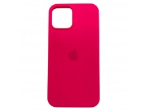 Чехол iPhone 12/12 Pro Silicone Case (c Лого) №62 Фуксия