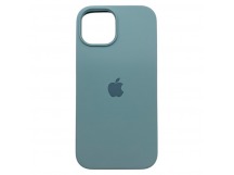 Чехол iPhone 15 Silicone Case (c Лого) №17 Драгоценный камень Зеленый