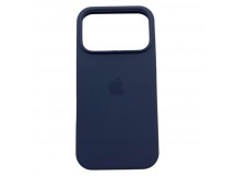 Чехол iPhone 17 Pro Silicone Case (c Лого) №08 Полуночный Синий
