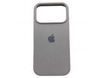 Чехол iPhone 17 Pro Silicone Case (c Лого) №10 Серый