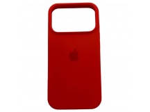 Чехол iPhone 17 Pro Silicone Case (c Лого) №14 Красный