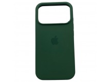 Чехол iPhone 17 Pro Silicone Case (c Лого) №54 Темно-Зеленый