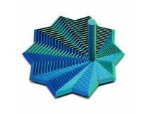 Антистресс игрушки - 3D Пирамида 12см (dark blue/green) (243947)