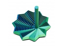 Антистресс игрушки - 3D Пирамида 9см (dark blue/green) (243946)