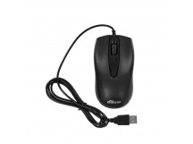 Мышь проводная RITMIX ROM-108, черная, кнопки 2+1, кабель - USB 1,5 м, разрешение DPI 1200 (1/100)