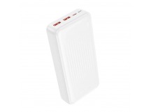 Аккумулятор внешний Borofone BJ80А Clever, 20000mAh, пластик, PD20Вт, 2 USB выхода, Type-C, цвет: белый (1/42)