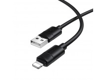 Кабель USB - Lightning BOROFONE BX123 (черный) 1м