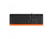Клавиатура проводная A4TECH Fstyler FKS10 USB, черный/оранжевый (1/20)