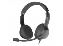 Гарнитура A4TECH FH150U черный 2м накладные USB оголовье (FH150U BLACK)(1/30)