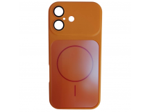 Чехол пластиковый iPhone 17 Skin Case MagSafe с защитой камеры оранжевый