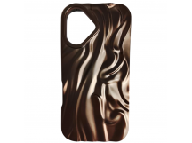 Чехол силиконовый iPhone 17 ВОЛНА 3D бронза