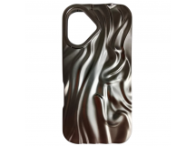 Чехол силиконовый iPhone 17 ВОЛНА 3D титан