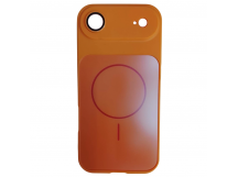 Чехол пластиковый iPhone 17 Air Skin Case MagSafe с защитой камеры оранжевый